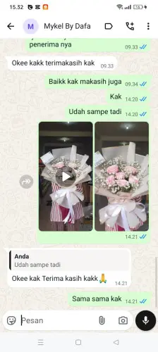 Testimonial Buket Bunga cikiruhwetan