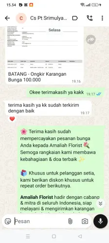 Testimonial Papan Bunga cikiruhwetan