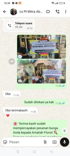 Testimonial Papan Bunga cikiruhwetan
