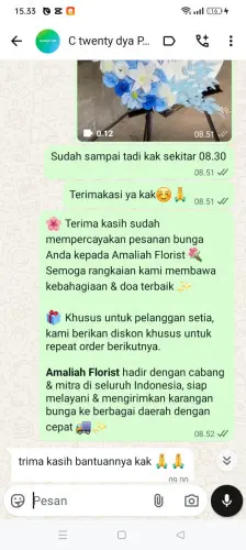 Testimonial Standing Flower cikiruhwetan